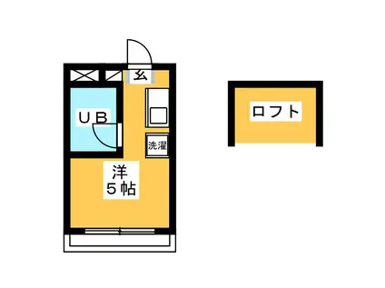 ノーブルヒルズ(ワンルーム/3階)の間取り写真
