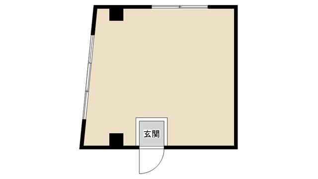 谷田ビル(ワンルーム/2階)の間取り写真