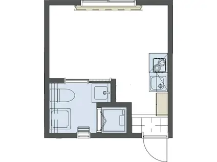 デザイナーズSIESTAVILLA小平BRICKHAUS(ワンルーム/1階)の間取り写真