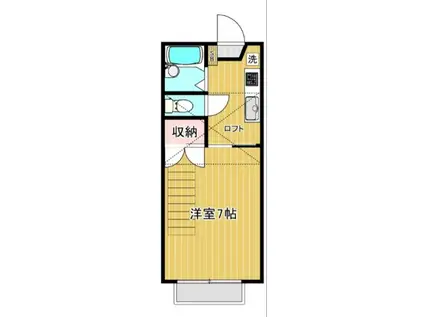 モンシャトー・オキ(1K/2階)の間取り写真