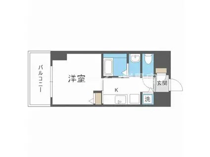 アーバンパーク住之江公園II(1K/6階)の間取り写真