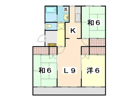 アダムマンション(3LDK/3階)の間取り写真