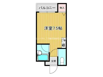 エム アンド エム タチバナ(ワンルーム/3階)の間取り写真