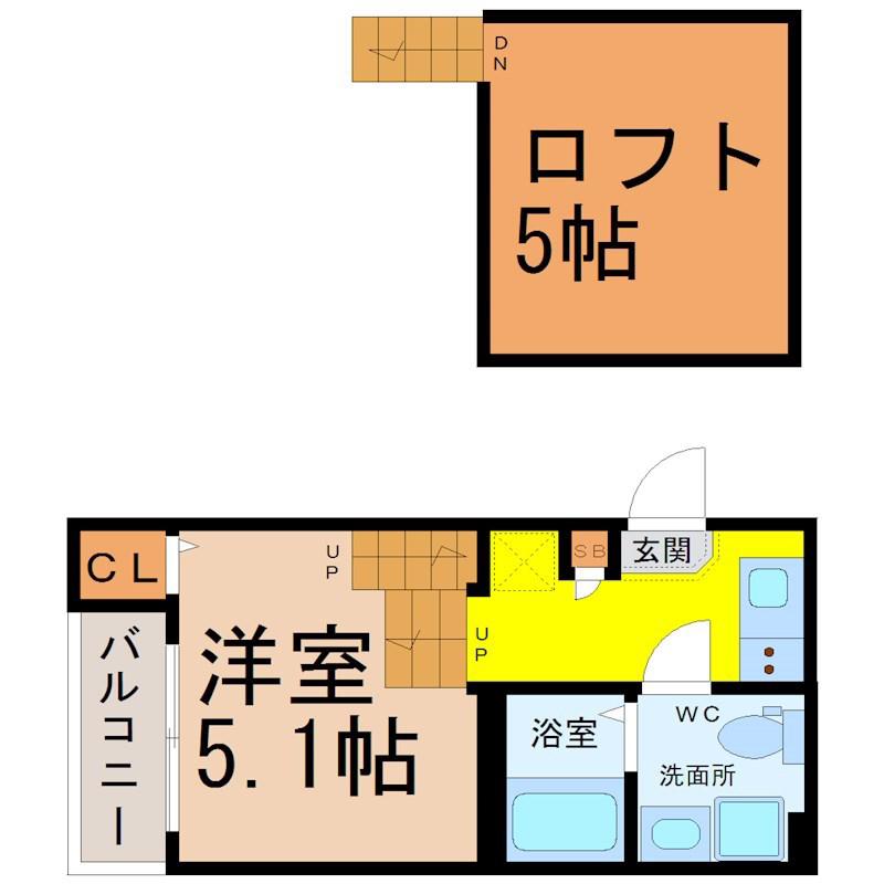 IMA STUDIOS(1SK/1階)の間取り写真