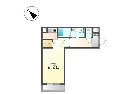 イージェイハウス(1K/2階)の間取り写真