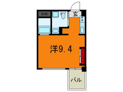 イースト VILLAGE SANNOMIYA(ワンルーム/4階)の間取り写真