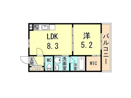 KTIレジデンス板宿II(1LDK/1階)の間取り写真