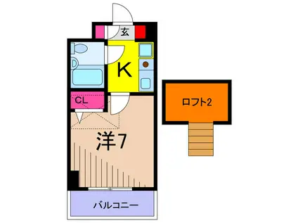 日神パレステージ亀有(1K/6階)の間取り写真