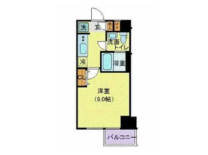 クレヴィスタ文京江戸川橋(1K/3階)の間取り写真