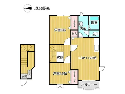 Gセレクト(2LDK/2階)の間取り写真