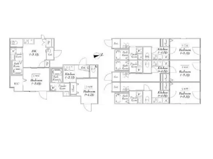 エリタージュ(1K/2階)の間取り写真