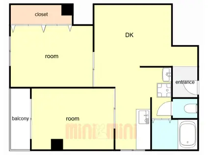 第一永光マンション(2DK/3階)の間取り写真