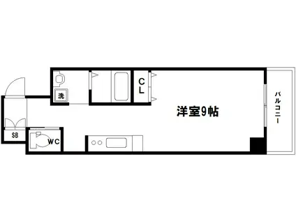 BLANKET BLD(ワンルーム/8階)の間取り写真