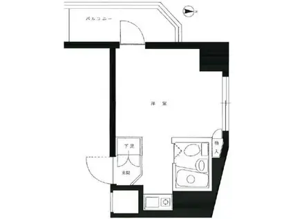 エトワール明神町(ワンルーム/4階)の間取り写真