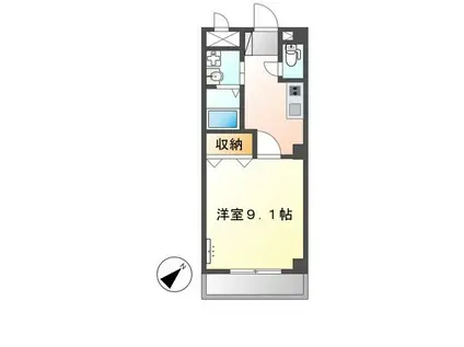 エムネージュ薬円台(1K/1階)の間取り写真