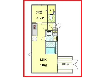 モノリス錦糸町(1LDK/1階)の間取り写真