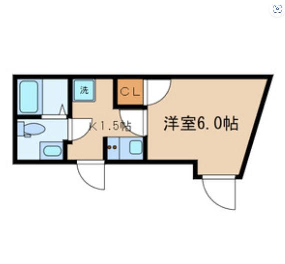 アージュドール上落合(1K/1階)の間取り写真