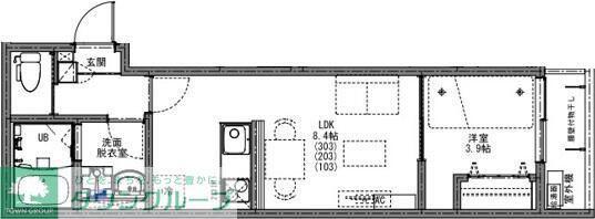 KEIAI RESIDENCE 南柏(1LDK/3階)の間取り写真