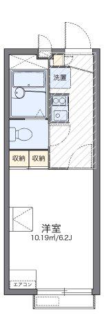レオパレスシティーF(1K/2階)の間取り写真