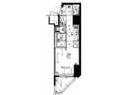 ハーモニーレジデンス浅草002(1K/8階)の間取り写真
