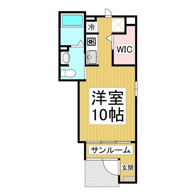 プリーゼ(ワンルーム/1階)の間取り写真