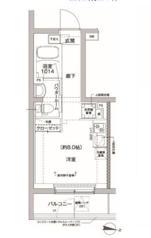RELUXIA方南町II(ワンルーム/4階)の間取り写真