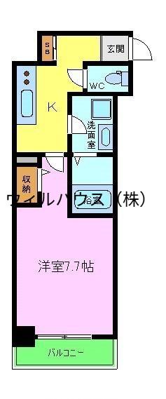 S-RESIDENCE堺市駅前(1K/3階)の間取り写真
