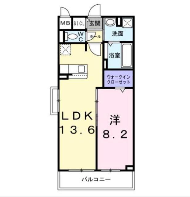 グレイス エス(1LDK/3階)の間取り写真