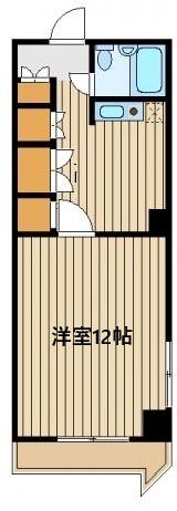 フォーラムイン・東京(1DK/8階)の間取り写真