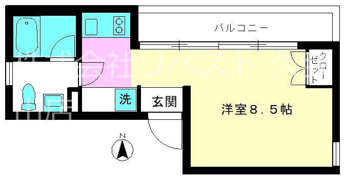 コモレビテラス井の頭(1K/1階)の間取り写真