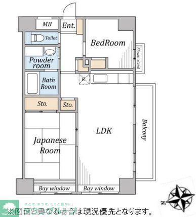 グランエトワール(2LDK/1階)の間取り写真