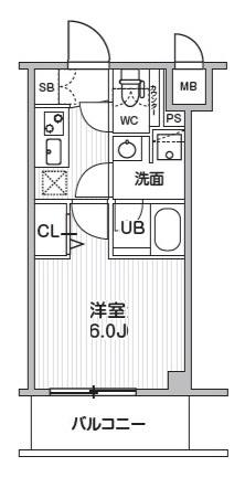 S-RESIDENCE横濱磯子ALIZE(1K/1階)の間取り写真