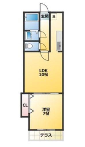 巣鴨5丁目(1LDK/1階)の間取り写真