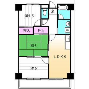 第二メゾンたけ宗(3DK/4階)の間取り写真