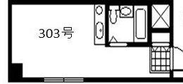 大宝 コーポ今津(ワンルーム/3階)の間取り写真