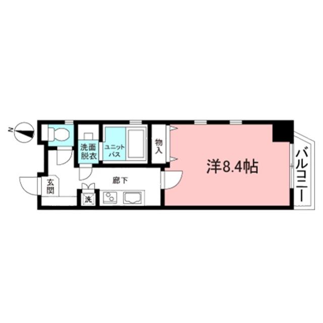 アルファ渋谷(1K/5階)の間取り写真