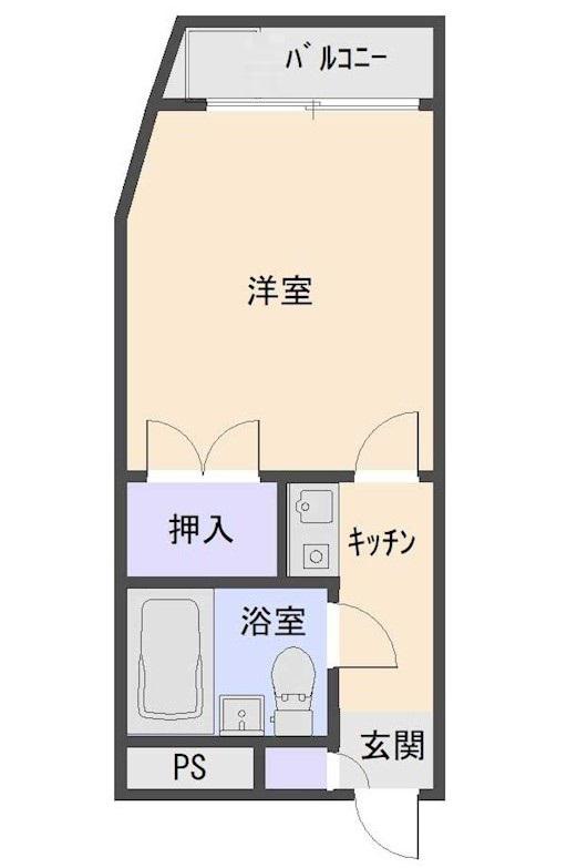橋本MSマンション(ワンルーム/3階)の間取り写真