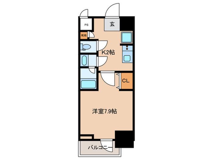 ROOTS BUNKYO OTOWA(1K/6階)の間取り写真