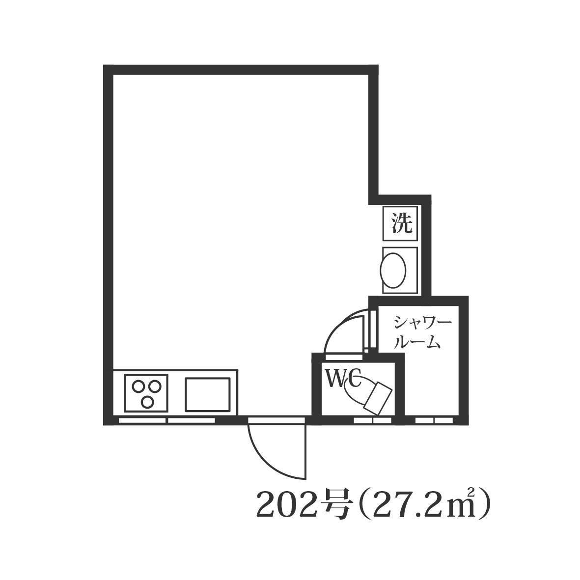 渡辺日進ビル(ワンルーム/2階)の間取り写真