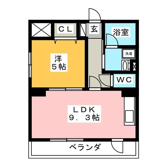 IS GIFUEKIMAE(1LDK/4階)の間取り写真