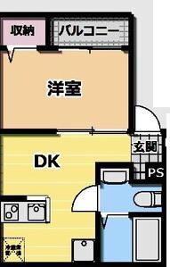 志村SOLAN LINK(1DK/3階)の間取り写真