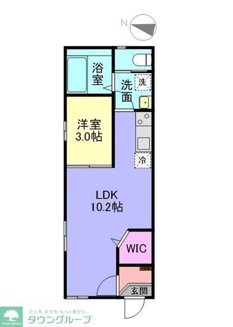 トレスコーマ7TH(1LDK/1階)の間取り写真