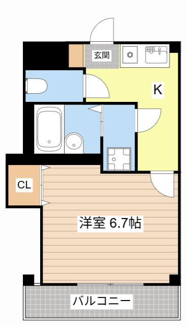 NASU12(1K/2階)の間取り写真