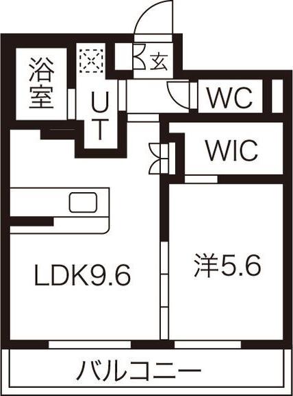 グランドゥール千種(1LDK/3階)の間取り写真