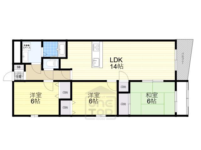 カサグランデ21(3LDK/3階)の間取り写真