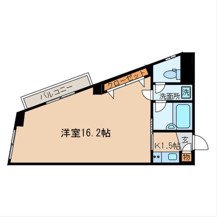 ロジェメント三軒茶屋(1K/3階)の間取り写真