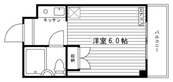 コーポセンチュリー(ワンルーム/3階)の間取り写真