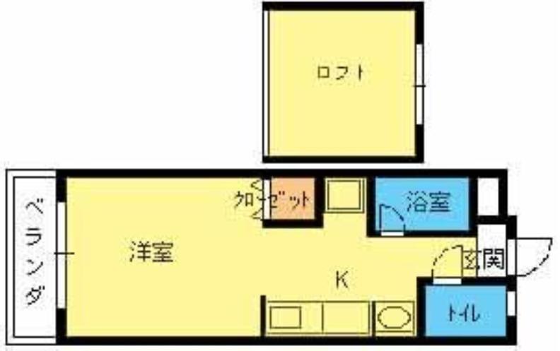 ビューライフ曰佐(ワンルーム/1階)の間取り写真