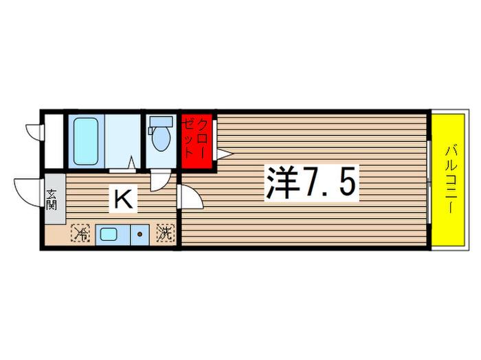 アーバンライフ51(1K/2階)の間取り写真