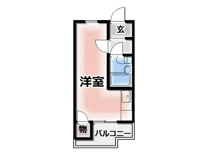 RIZEONE富田林レジデンスI(ワンルーム/1階)の間取り写真